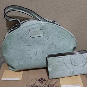NWT Patricia Nash satchel and wallet